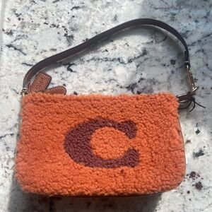 Coach shoulder bag - small - can make strap a wristlet